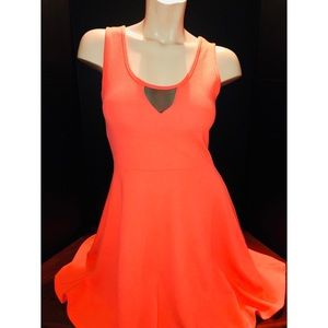 Neon Peach Skater dress🍑
